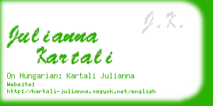 julianna kartali business card